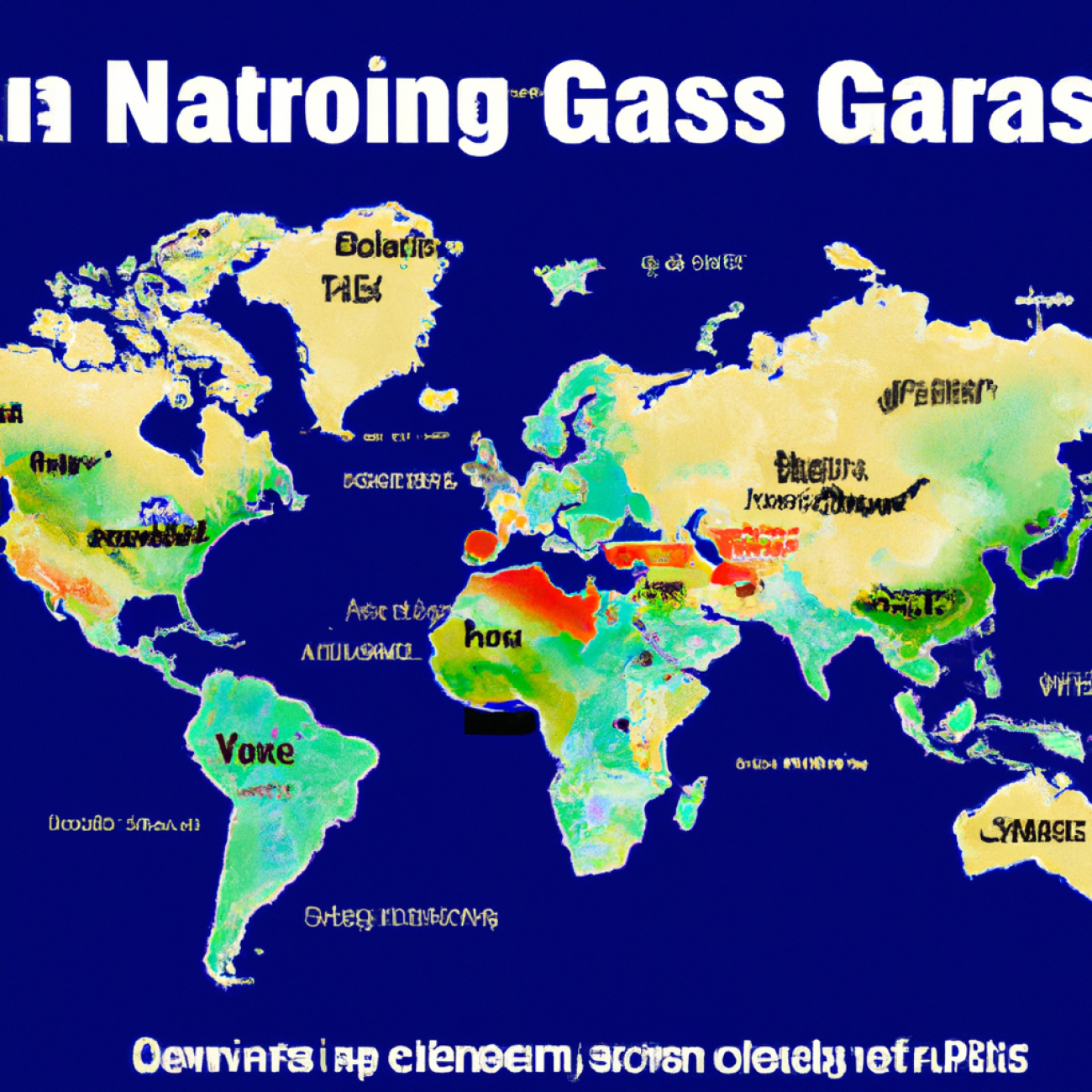Kde​ se nejvíce⁢ těží‍ zemní plyn? Světová mapa